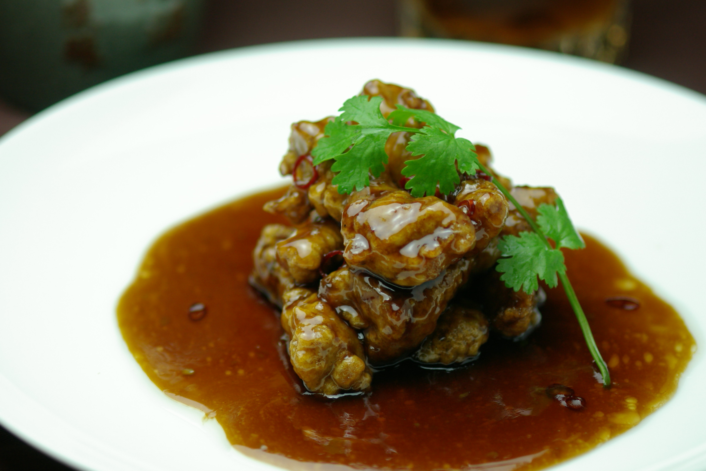 黒酢の酢豚【フリー素材】