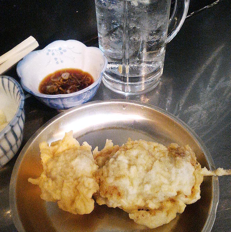 鶏天。これで160円