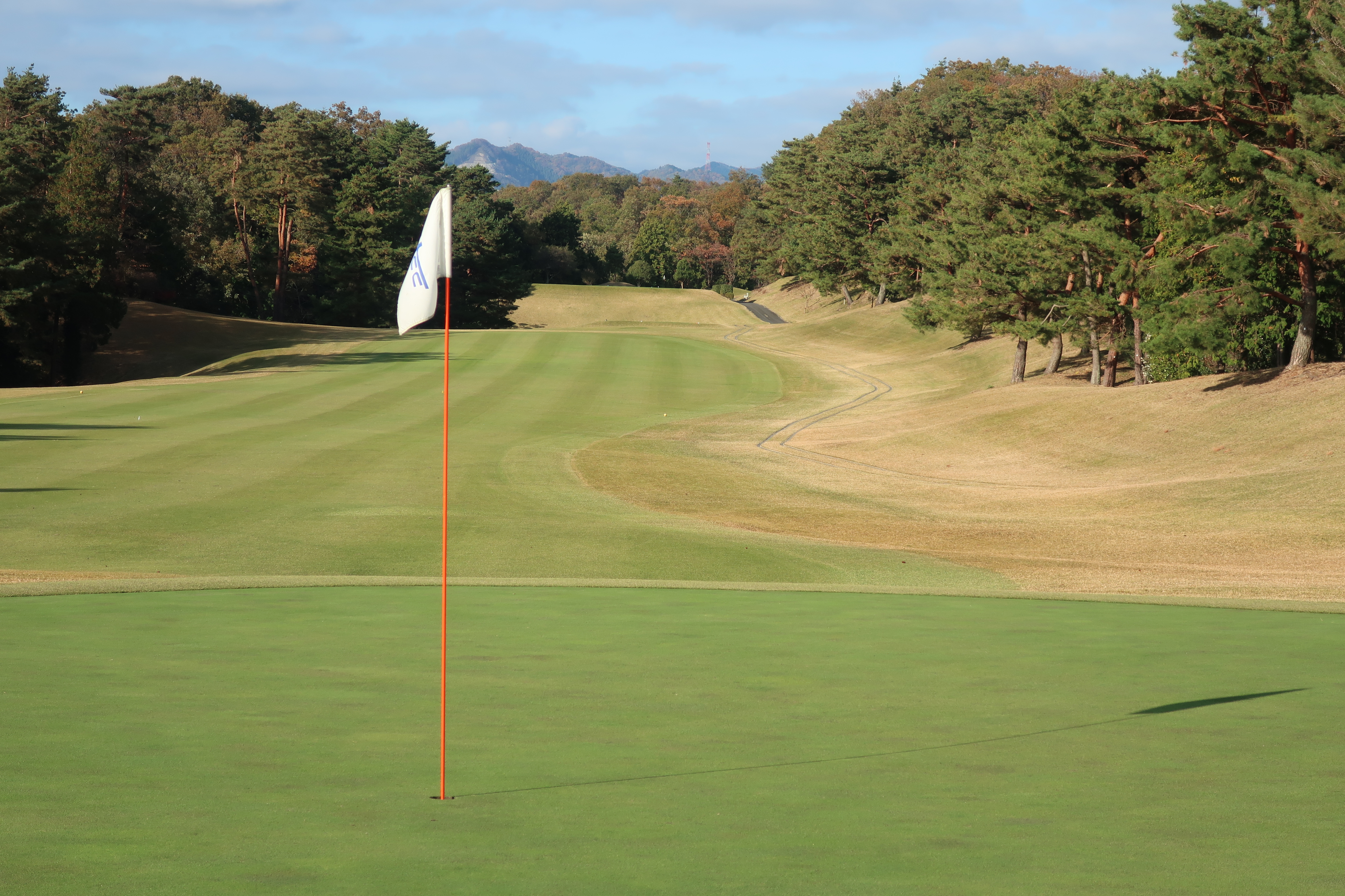 グリーンから見たゴルフコース